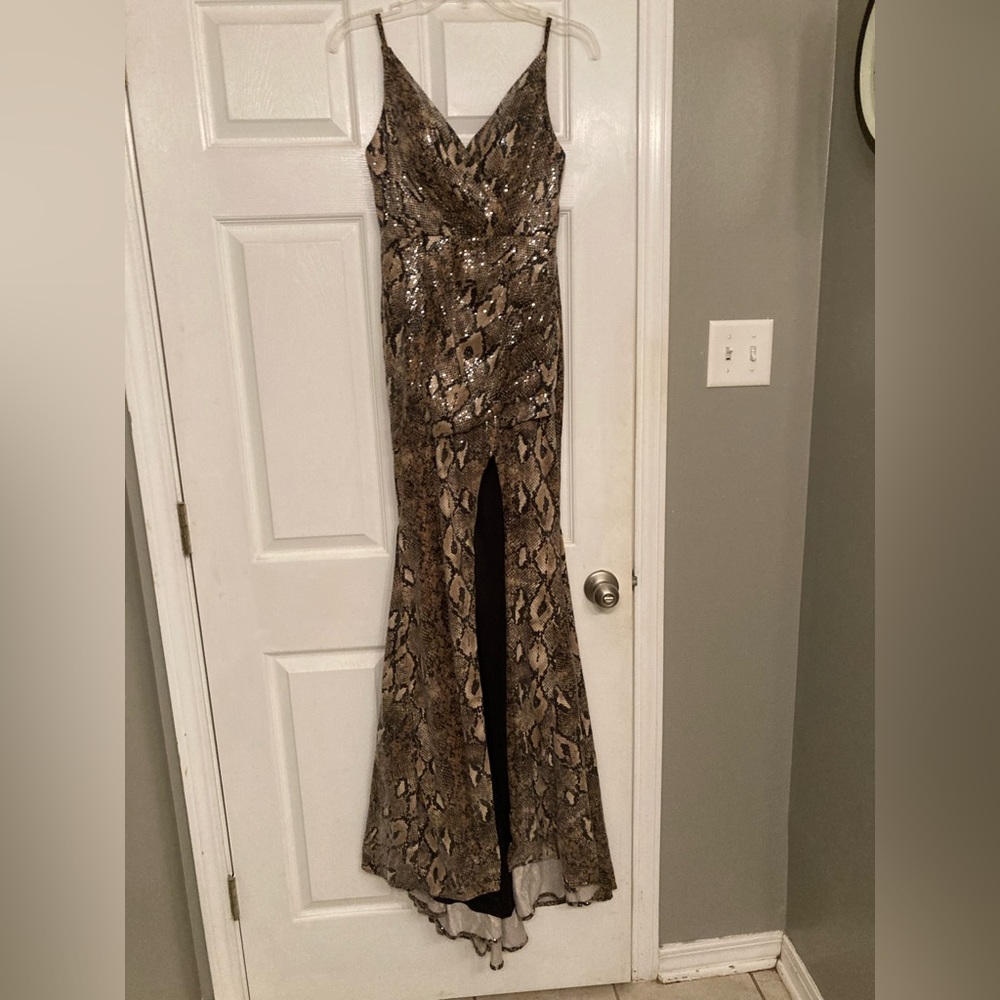 Morillee Madeline Gardner Python Dress/Size 4
